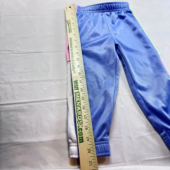 Puma Toddler Girl Matching Set Jacket And Pants Blue/Pink Tracksuit Full zip 3T - Picture 14 of 15